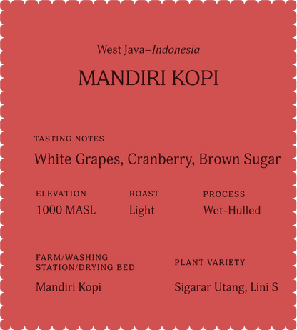 Mandiri Kopi | Single Origin Coffee